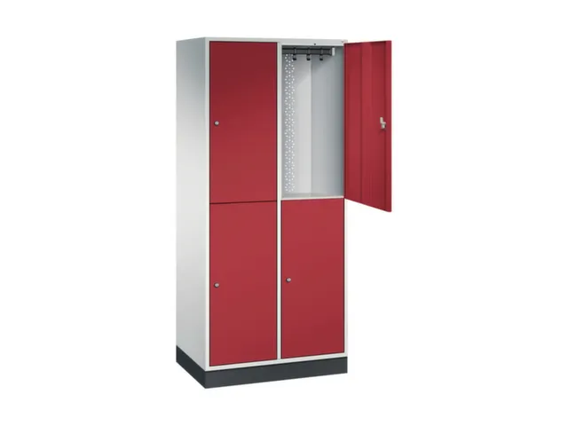 grootvolume garderobekast,RAL 7035/RAL 3003,HxBxD 1950x820x500mm