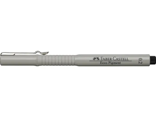Tekenpen Faber Castell Ecco Pigment 0.2Mm Zwart