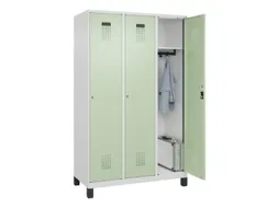locker,HxBxD 1950x1200x500mm,3vak,vak B 400mm,cil.-slot,voeten