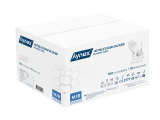 Handschoen Hynex nitril M wit 3.5g 100 stuks - 4
