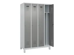 locker voor scheiding van kleding,HxBxD 1950x1200x500mm,4vak