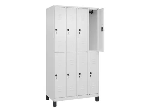 dubbeldekse locker,HxBxD 1950x1000x500mm,4x2vak.,vak B 250mm