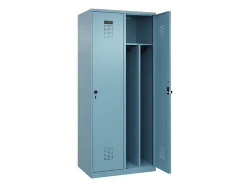 locker voor scheiding van kleding,HxBxD 1850x800x500mm,2vak