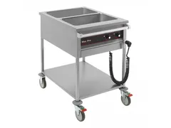 Max Pro Bain marie wagen RVS 2x 1/1 GN 200mm