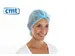 Haarnet Pp Non Woven Clip Cap Blauw 58cm 2-elastiek Detectable 1000 St