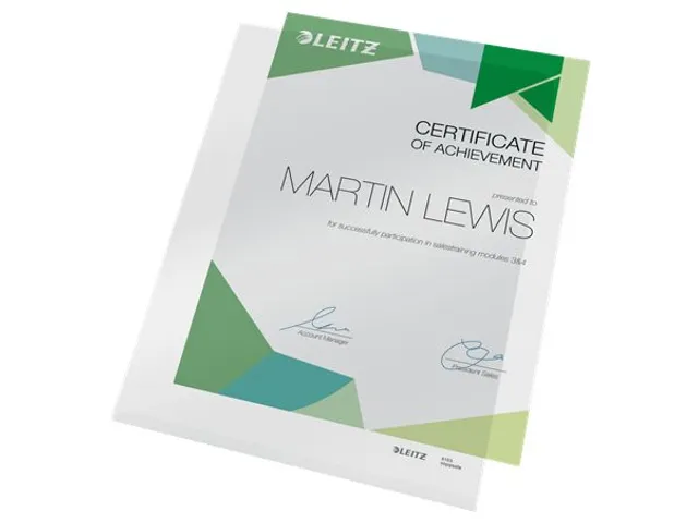 L-map Leitz 4153 premium A4 0.15mm PVC glashelder