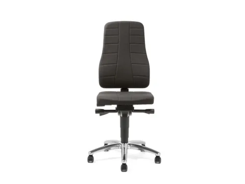 Werkstoel Ergoplus 40 Stof Zwart Esd 450-600mmx460x410-470mm wielen