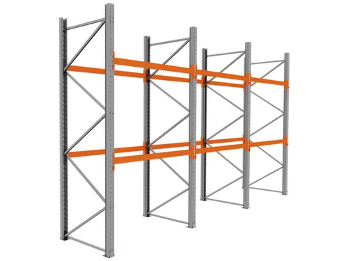 palletstelling,basis+2xaanbouw,HxBxD 3360x5875x1100mm,vakl. 3000kg