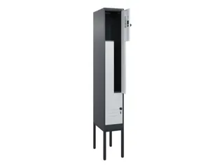 Z-garderobekast,HxBxD 2120x300x500mm,vak B 150/300mm,draaigrendel - 2