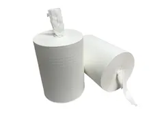 Rouleau essuie-mains cellulose 1 ép blanc 6x275m