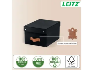 Leitz Puro Opbergdoos met deksel klein 7L set van 2 zwart - 9