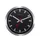 Wandklok NeXtime 'Station' Ø19cm, geborsteld aluminium zwart streep