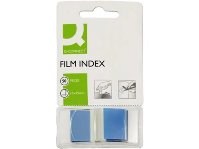 Index 25x45mm 50 Tabs Blauw