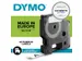 Labeltape Dymo LabelManager D1 polyester 12mm zwart op wit 10 stuks