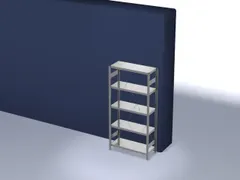 systeemstelling,grondveld,HxBxD 2000x1060x435mm,vakl. 315kg