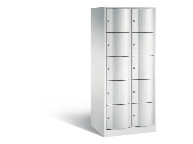 armoire multicases,corps RAL7035,face avant RAL7035