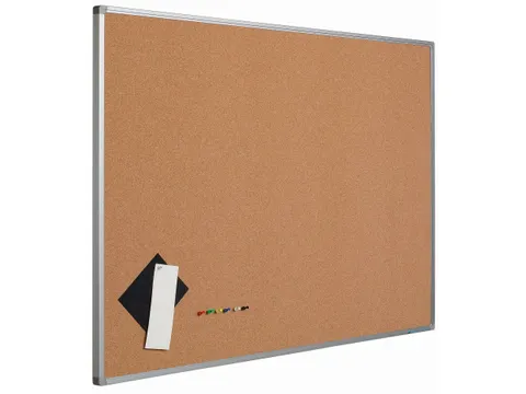 Smit Visual prikbord 60x90cm perskurk Softline profiel 16mm bruin