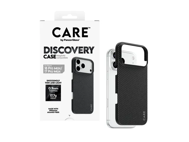 PanzerGlass CARE by Discovery Case Black & Grey w. MagSafe iPhon