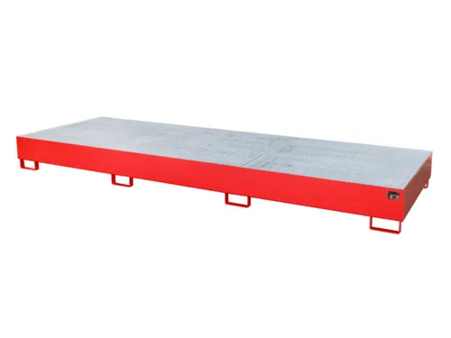 opvangbak,v. 3xIBC,opvangvol. 1000l,HxBxD 340x3850x1300mm,m. rooster