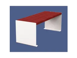 zitbank,B 1200mm,3latten,hout-zitting licht eikenhout,zitting H 450mm