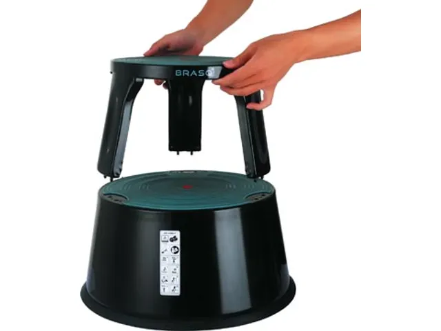 Rolkruk Premium, uit metaal, zwart