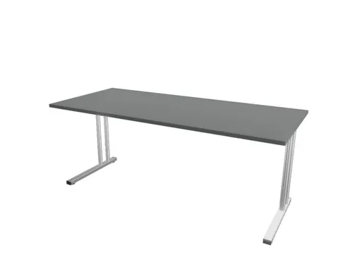in hoogte verstelbaar bureau HxBxD 720-840x1800x800mm MS-donkergrijs