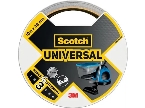 ducttape Universal, ft 48 mm x 10 m, zilver