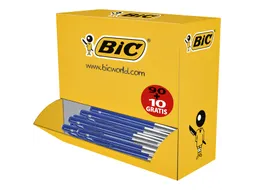 Balpen Bic M10 medium blauw doos 90+10 gratis
