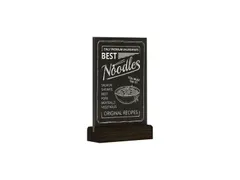 Krijtbord Europel tafelmodel A6 staand zwart