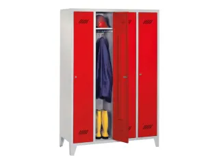 locker,HxBxD 1850x1200x500mm,4vak,vak B 300mm,RAL7035,front RAL3000 - 3