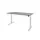 Dextro Basic Zit-sta Bureau Elektrisch 120x80 Grijs 25mm Wit
