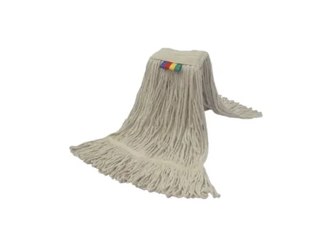 Strengenmop katoen met band en geluste strengen 350 gram