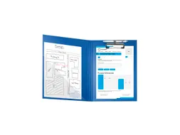 Klemplaat/klep gecoa t papier A4 blauw
