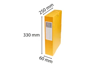 Klasseerdoos glansk. rug 60mm A4 geel - 7
