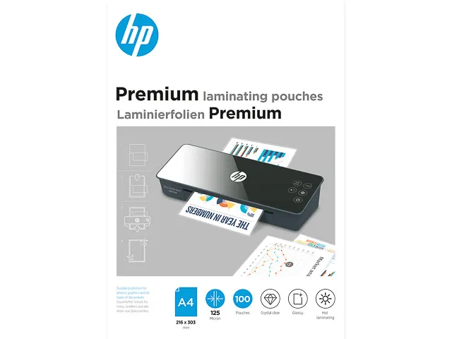 Hp Premium Lamineerhoes A4 9124 100 vel 125 micron