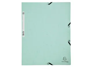 Elastomap Exacompta aquarel A4 3 kleppen 400gr glanskarton groen - 1