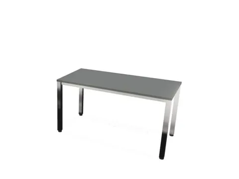 vergadertafel,HxBxD 740x1400x700mm,rechthoekig,MS-donkergrijs