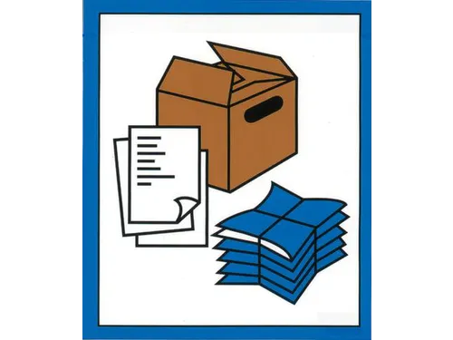 Pictogram Stickers Voor Afvalverzamelaar 6 Symbolen