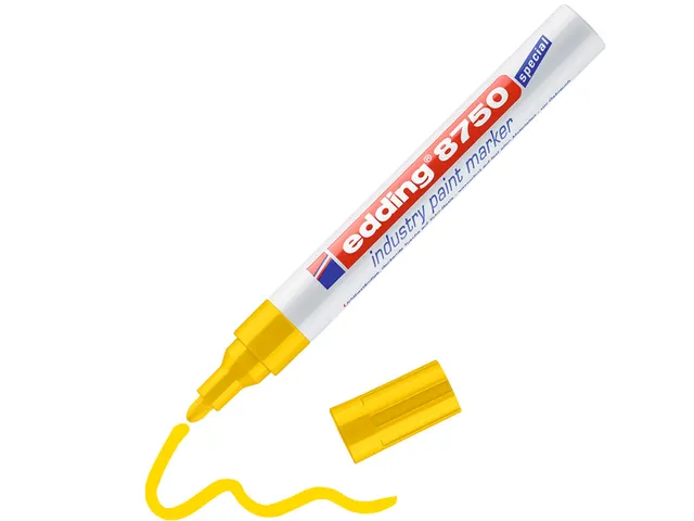 Lakmarker edding e-8750 industry geel