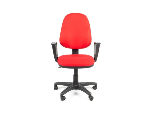 Bureaustoel EN1335 Linea Tiger 01 rood/rood met armleuning