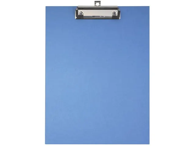 Klemplaat gecoat papier A4 blauw