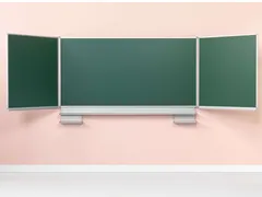 Schoolbord Vijfvlaksbord 100x200cm Krijtbord Groen Emaille