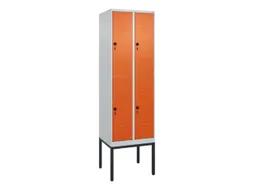 dubbeldekse locker,HxBxD 2120x600x500mm,2x2vak.,vak B 300mm