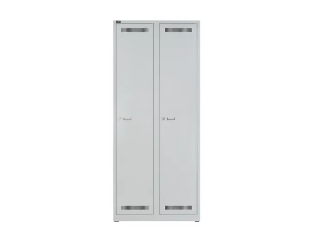 garderobekast,HxBxD 1850x800x500mm,2vak,vak B 400mm,cil.-slot