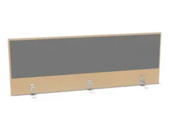 opzetpaneel,v. bureau,aanbouw achter,B 1600mm,NE-esdoorn,BN8078-grijs