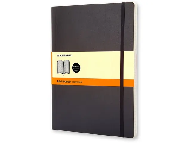 Notitieboek Moleskine XL 190x250mm lijn soft cover zwart