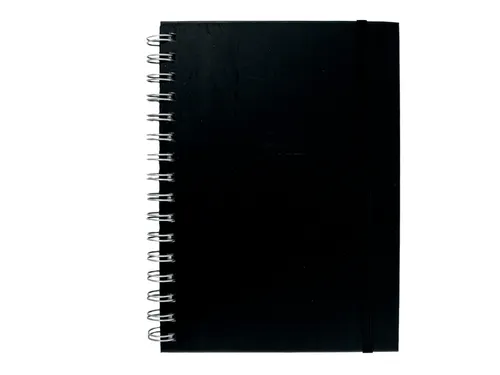 Notitieboek Quantore A5 spiraal tab zwart lijn