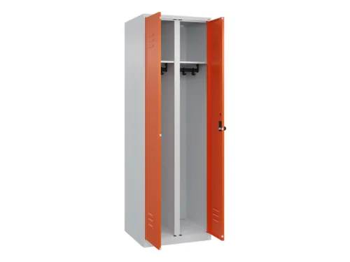 locker voor scheiding van kleding,HxBxD 1850x600x500mm,2vak