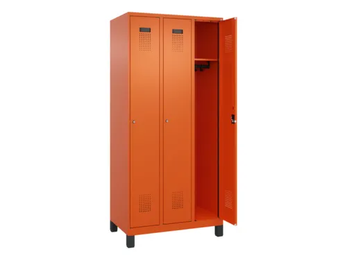 locker,HxBxD 1950x900x500mm,3vak,vak B 300mm,cil.-slot,voeten