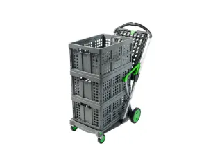 vouwbare winkelwagen,draagverm. 60kg,2etage(s),HxLxB 1025x890x550mm - 27